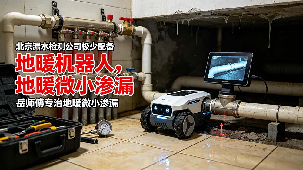北京漏水检测公司极少配备地暖机器人，岳师傅专治地暖微小渗漏